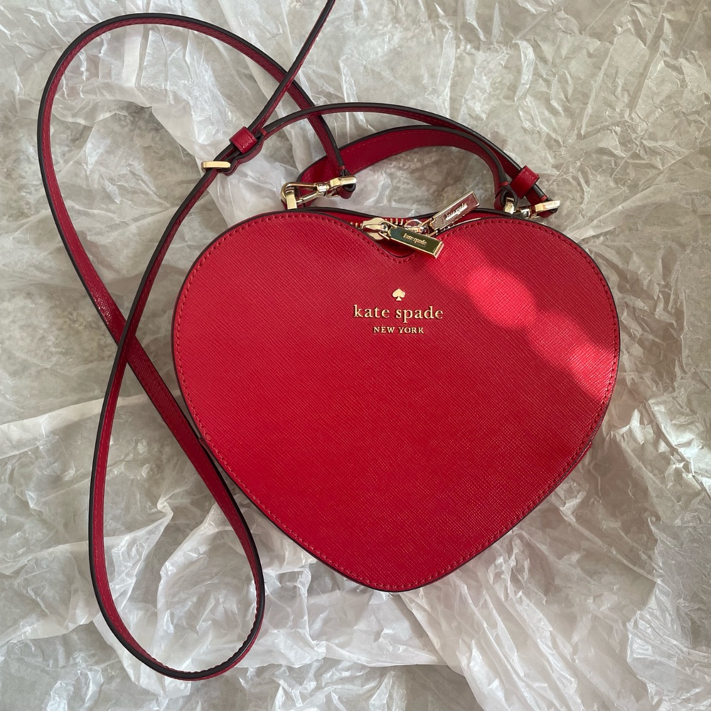 Kate spade red heart purse